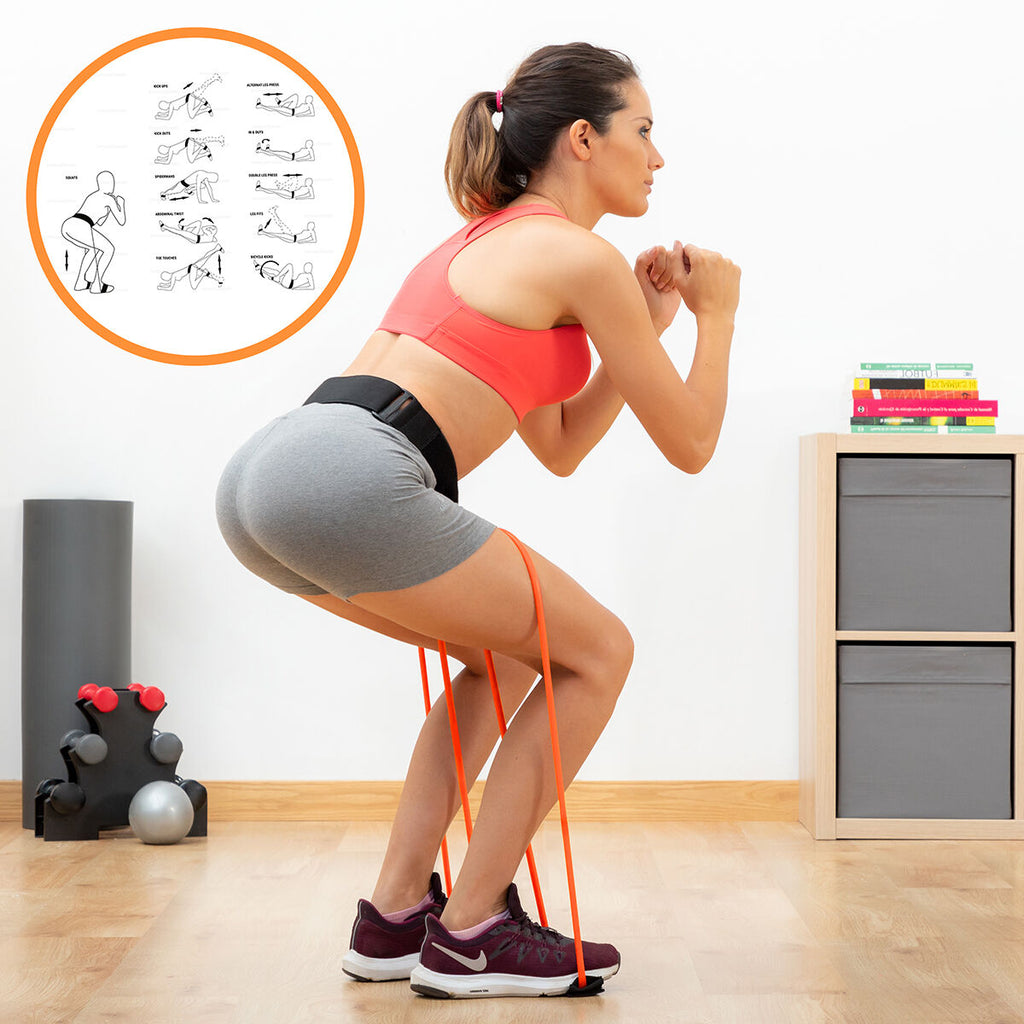 Glute Resistance Band Belt — Booty Trainer Set