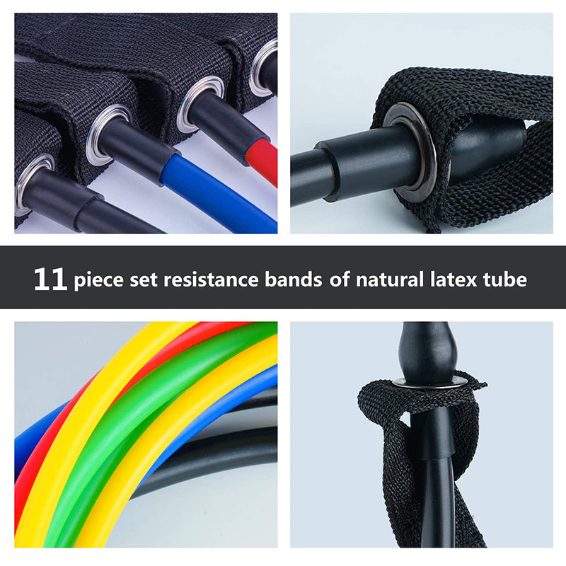 11-Piece Resistance Band Set — Full-Body Home Gym