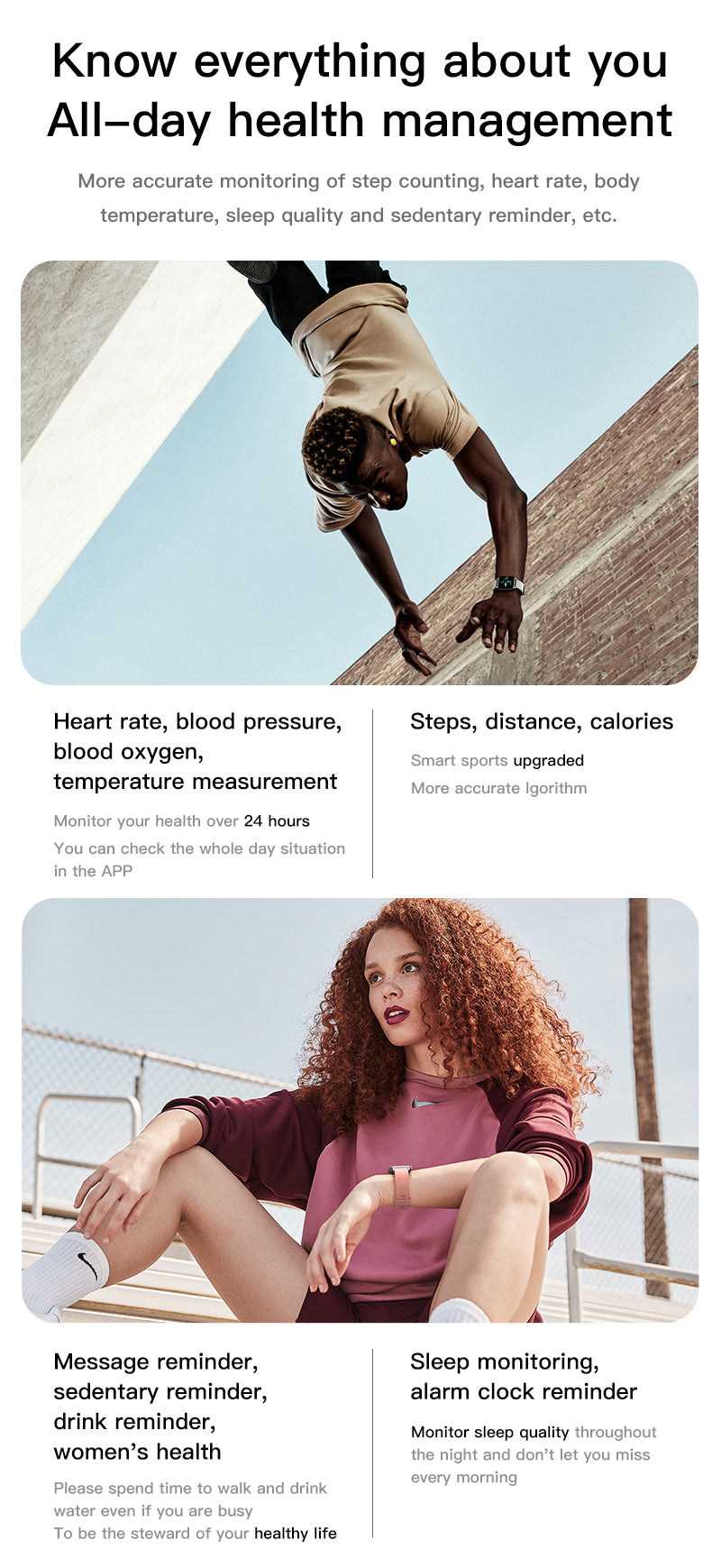 Ultra-Thin Smartwatch — IP68 Waterproof Health Tracker
