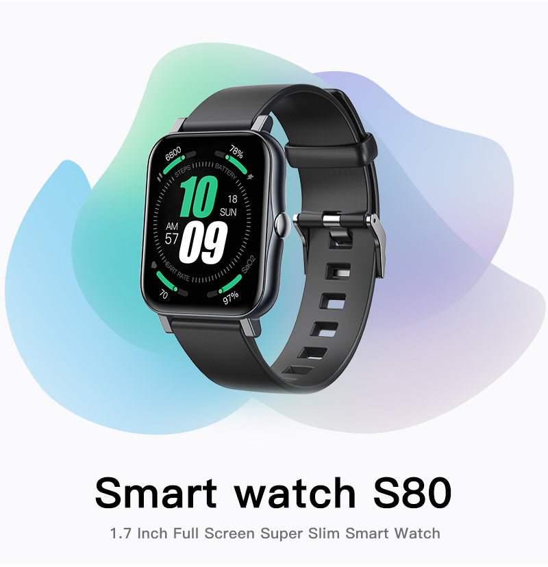 Ultra-Thin Smartwatch — IP68 Waterproof Health Tracker